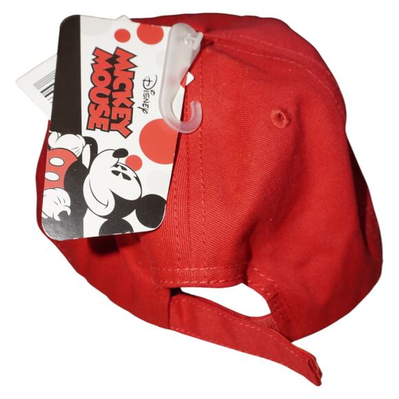 Disney Mickey Mouse Red Baseball Cap | Adjustable Strapback | NWT - Picture 3 of 6